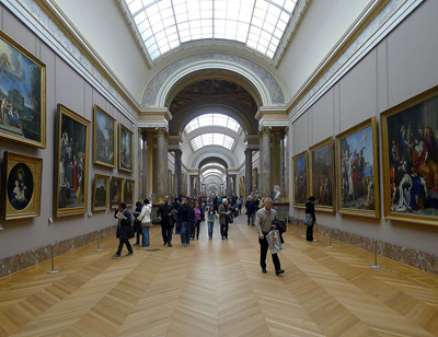 This place is based on the Louvreâs Great Gallery.