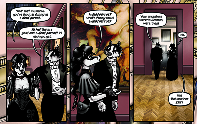 I thought the comic timing worked very well here, especially on the last panel, where thereâs a noticeable pause because of the placement of the 3rd balloon.