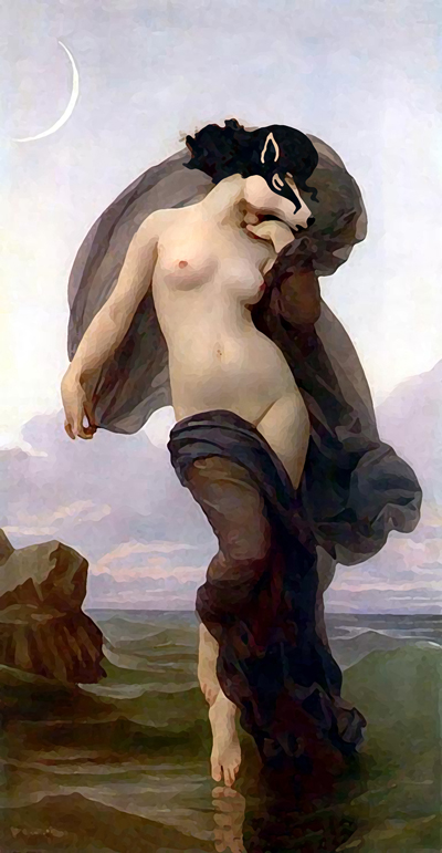 Evening Mood by William-Adolphe Bouguereau (1825 â 1905)