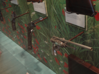 The air gun is based on one that I snapped in the Police Museum of Paris (Le Musée de la Prefecture), which is housed in the police station of the 5th arrondisement, which is a bit unnerving to be in, as itâs milling with suspects and perps the cops have arrested or have taken in for questioning. Itâs strictly forbidden to take photos in there, which is why the snaps are a bit blurry, taken with the flash off and held so as not to be spotted by the surveillance cameras.