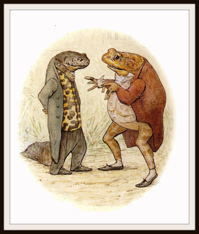 Isaacâ - named after the Beatrix Potter character Sir Isaac Newton from The Tale of Jeremy Fisher