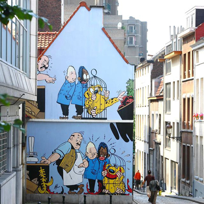 Thereâs a mural of them in Brussels.