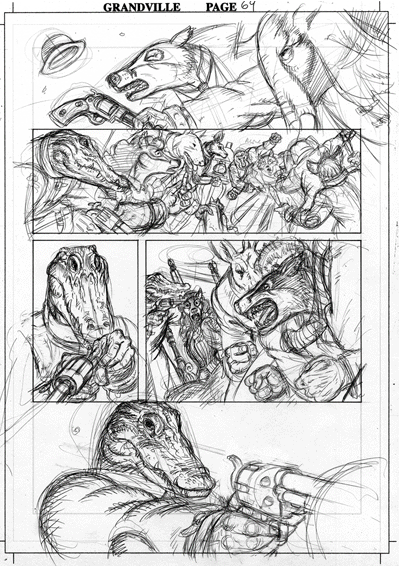And here is the same set of images in the page creation process, all animated into a single sequence.