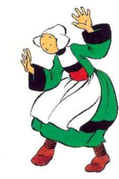 Becassine the maid, probably the first female comic strip protagonist and the first example of modern bande dessinÃ©, published from 1905 and drawn by Joseph Pinchon