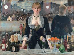 A Bar at the Folies Bergère (Un bar aux Folie Bergère) by Ãdouard Manet