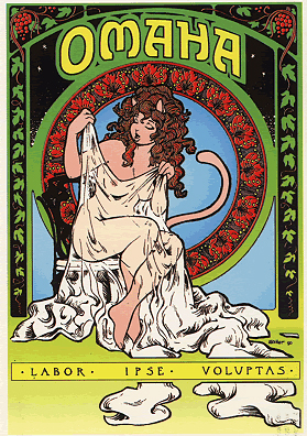Omaha the Cat Dancer, eponymous heroine of the erotic comic created by Kate Worely and Reed Waller