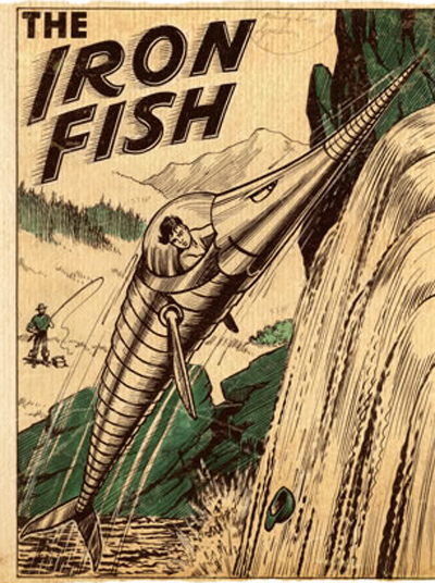The Iron Fish was an adventure strip in the U.K. childrenâs comic The Beano, first appearing 1n 1949, originally drawn by Jack Glass, and running sporadically for decades.