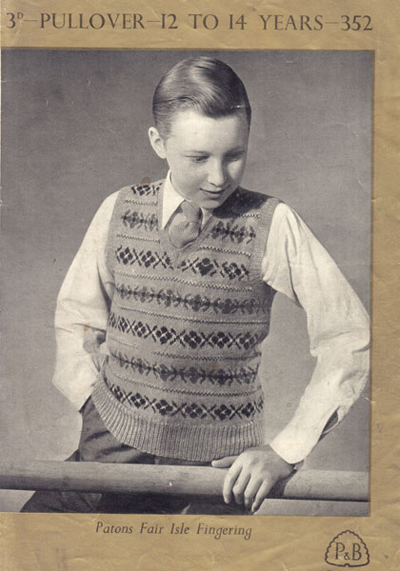 In this scene, the young LeBrock is wearing a Fair Isle pullover, a style of clothing very popular in Britain from the 1920s â late 1950s