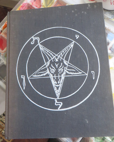 According to Wikipedia, The Sigil of Baphomet first appeared on the cover of The Satanic Mass in 1968, but here it is on the cover of A Pictorial History of Magic and the Supernatural by Maurice Bessy, a book that I bought when I was thirteen thatâs copyrighted 1961. This is the cover of the English edition, first published 1964