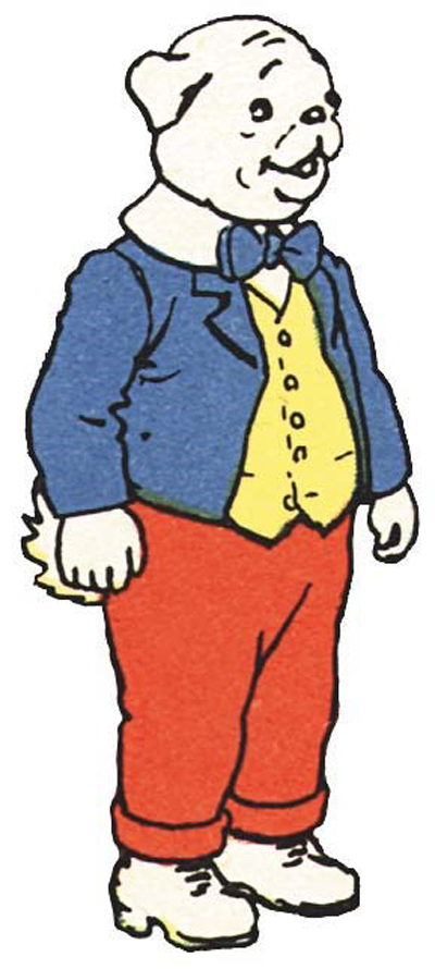 The detective accompanying Stoatson is based on one of Rupert the Bearâs friends, Algy. See Grandville, Page 11 annotations.