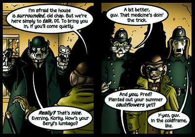 Weâve already met Korky the Cat (see page 78, panel 1 annotations). Beryl the Peril was another character in one of The Dandyâs sister comics, The Topper.