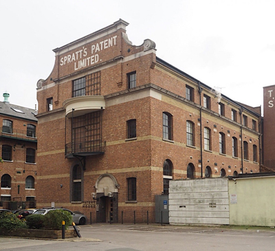 The dog biscuit factory where the gangs are meeting is loosely based on the real one in Limehouse, the old Sprattâs building, since converted into offices and apartments.